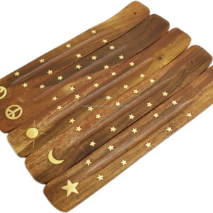 Quemador/Soporte de Incienso de Madera Tallado y Pulido a Mano, Incienso Aromático en Barra, Diseño Elegante con Temática Budista, Tamaño Personalizado - Product Image 6