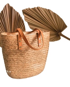 VENTE sac de paille avec sangle en cuir sac tissé à la main sac de paille Crochet macramé sacs de plage directement du fournisseur indien - Product Image 1
