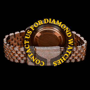 Reloj de Diseño Atractivo con Esfera Redonda de Cristal Azul, Estilo Hip Hop con Incrustaciones de Diamantes Moissanite, Plata de Ley 925, Calidad Estándar - Product Image 2