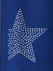 Sweat à capuche bleu personnalisé avec logo, broderie vieillie, strass, délavage vintage, délavage à l'acide, MOQ 10, fournisseur - Product Image 5