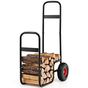Camping Cart with Wear Resistant and Shockproof Rubber Wheels <b>Firewood</b> <b>Log</b> Carrier - Product Image 1