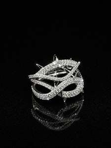 Sparkling Heart Moissanite Cluster <b>Ring</b> Infinity Love Letter Pendant Silver Tone <b>Crystal</b> Jewelry Romantic Custom Design Gift - Product Image 1