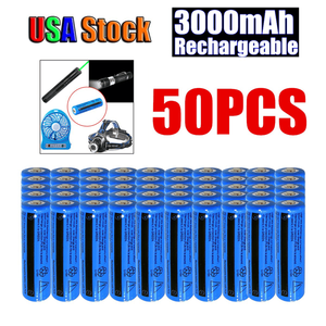 50 batterie ricaricabili agli ioni di litio cilindriche da 3,7 V 18650 per torce e fari, solo per logistica USPS/TMEU TK/TKU - Product Image 6