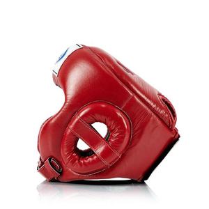 อุปกรณ์ป้องกันศีรษะสำหรับชกมวย Fairtex สีแดง ทำจากหนัง ป้องกันเต็มใบหน้า สำหรับฝึกซ้อม เหมาะสำหรับทุกเพศ - Product Image 3