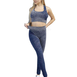 Ensemble de sport et yoga 2 pièces confortable et facile à porter, séchage rapide, respirant, extensible dans quatre directions, grandes tailles, faible MOQ disponible, en stock pour femmes - Product Image 2