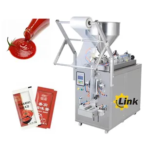 Automatisch mit Luft kompressor Sauce Füllung Erdnuss butter Honig Ketchup Verpackungs maschine