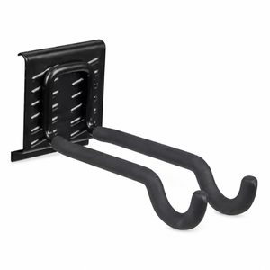 Heavy Duty Steel Double Garage <b>Hook</b> for Wall <b>Rail</b> Storage System Capacity 45lbs Metal Sports Equipment Storage <b>Hook</b> GAPGAR008 - Product Image 1