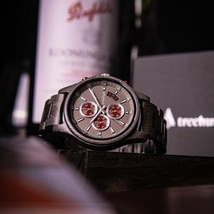 Reloj de Pulsera de Madera Grabado Personalizado para Hombre, Reloj de Cuarzo con Correa de Madera y Acero, Regalo del Día de San Valentín para Papá y Él - Product Image 2