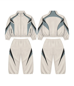 Survêtement coupe-vent 2026 avec pantalon et veste élastiques, imperméable, 100 % nylon, avec empiècements personnalisables pour logo, idéal pour le travail - Product Image 5