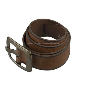 Ceintures en cuir classiques pour hommes Design Vintage Logo personnalisé du marron au noir toutes tailles personnalisées disponibles commande en gros fabriqué en Inde - Product Image 2