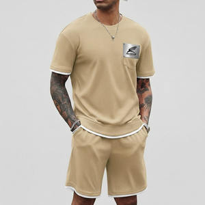 Ensemble de t-shirt et short pour homme de haute qualité, doux, à séchage rapide, imprimé, à bas prix - Product Image 2