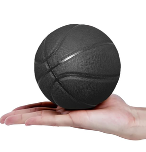 Ballon anti-stress de basketball en cuir PU, taille 7, noir et blanc, jouet de bureau - Product Image 2