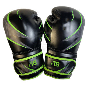 Professional Made Low Price Leather Boxing <b>Gloves</b> with Custom Logo Latest Design <b>Moisture</b> Wicking & Hook & Loop Closure - Product Image 5
