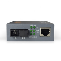 Convertidor de medios Gigabit Netlink 10 100 1000m Base Fibra SC a Rj45 20KM Convertidor de medios de fibra Gigabit de 30 a 30 m de longitud