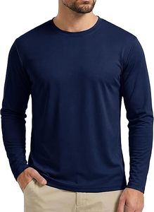 Camiseta de Protección Solar para Adultos, MOQ Bajo, Venta al Por Mayor, Color en Contraste, Manga Larga para Hombre, Spandex/Poliéster - Product Image 4