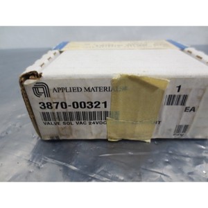 AMAT 3870-00321 วาล์วโซลินอยด์ VAC 24VDC 1/8NPT - อุปกรณ์และอะไหล่เซมิคอนดักเตอร์ระดับโลกที่เชื่อถือได้ - Product Image 1