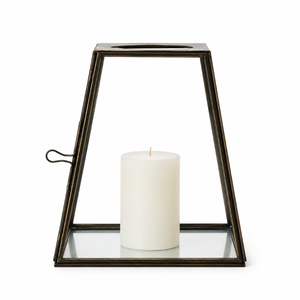 Handmade <b>Brass</b> <b>Lantern</b> Modern Geometric Glass Candle Holder for Wedding Decor and Home Gold Finish Decorative <b>Lantern</b> - Product Image 4