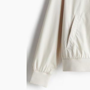 Blouson Bomber Court Hip Hop Tendance en Polyester Coupe Oversize avec Fermeture Éclair et Poches Latérales – Style Décontracté en Toile pour l'Hiver - Product Image 3