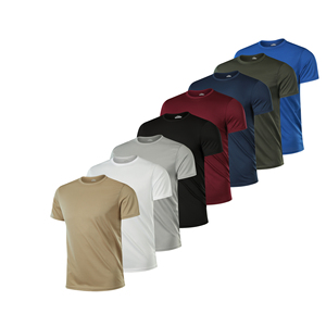 เสื้อยืดกีฬาผู้ชาย แขนสั้น แห้งเร็ว คอกลม เหมาะสำหรับออกกำลังกาย วิ่ง - Product Image 2