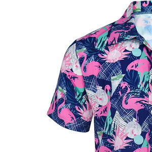 Ensemble de maillots de bain pour hommes grande taille, personnalisé avec logo, imprimé floral et à carreaux, séchage rapide, respirant, chemise et short de plage, vente en gros - Product Image 5