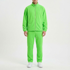 Ensemble de survêtement en nylon personnalisé pour homme, veste coupe-vent et pantalon, vêtements de sport légers, vente en gros OEM - Product Image 1