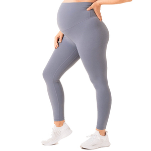 Leggings de yoga extensibles personnalisés avec logo, respirants, pour femmes enceintes, vêtements de sport, fitness - Product Image 4