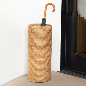 ตะกร้าใส่ร่มหวายธรรมชาติ,ของตกแต่งแบบขาตั้งราคาถูกสำหรับร่ม - Product Image 1