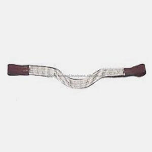 Genuine Leather Empty Channel Horse Brow Band in All Shapes & Customized Sizes with clear Crystals Rhinestones <b>Bridle</b> Brow Band - Product Image 5