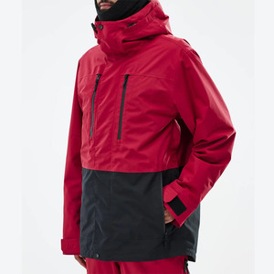 Chaqueta de Esquí y Snowboard para Hombre, Invierno 2026, Personalizada, con Capucha, Impermeable 10,000mm, 100% Poliéster, Rojo Oscuro/Negro, Montec - Product Image 4