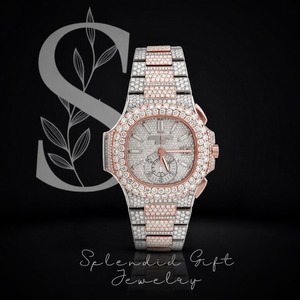 นาฬิกาข้อมือเพชรโมอิสซาไนต์สุดหรู สไตล์ฮิปฮอปสำหรับผู้ชาย ราคาขายส่ง - Product Image 1