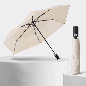 Parapluie automatique pliable Source Rain à 6 baleines, ultra-léger, triple pliage, protection UPF 50+, poignée ABS – Pliage instantané, double usage - Product Image 1