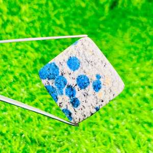 Piedra Preciosa de Jaspe K2 100% Natural, Cabujón Cuadrado de 33x33x4 mm, 53 Quilates, Pulida, Suelta - Product Image 4