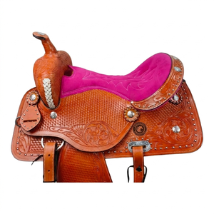 Selle de cheval western sur mesure en cuir de vache 100% véritable, tendance, qualité supérieure, fabriquée à la main - Product Image 3
