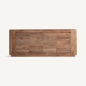 Buffet moderne rustique en bois massif, meuble de rangement minimaliste pour salle à manger, hôtel et villa - Product Image 1