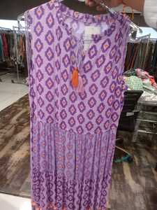 ชุดคุร์ตีผ้าฝ้ายพิมพ์ลายใบไม้เขตร้อน สไตล์โบฮีเมียน สำหรับฤดูร้อน ใส่ไปชายหาดได้ ทรงหลวม ยืดหยุ่น ผูกเชือกแบบพู่ห้อย สวมใส่สบายๆ เหมาะสำหรับวันพักผ่อน น้ำหนักเบา ระบายอากาศได้ดี - Product Image 2