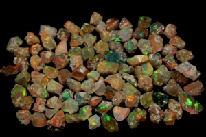 Ópalo Etíope Natural, Ópalo en Bruto, Ópalo Welo en Bruto, Ópalo Multicolor, Piedra de Nacimiento de Octubre para la Fabricación de Joyas - Product Image 5