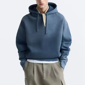 เสื้อฮู้ดดี้ผ้าฝ้ายขนาดใหญ่พิเศษ ปักโลโก้ สตรีทแวร์ หนานุ่ม ราคาโรงงาน - Product Image 1