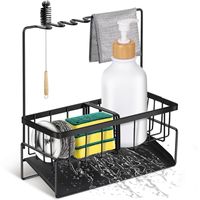 Duurzame ijzeren waterdichte keukenkastorganizer met sterk frame, modern design voor het organiseren van de gootsteenruimte en het bewaren van schoonmaakbenodigdheden.