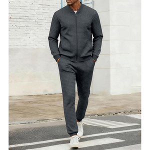 Trending Men’s Cotton Sports <b>Set</b> | Custom Heat Press 2-Piece Tracksuit for Fitness & Teams - Product Image 3