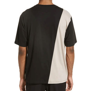 T-shirts personnalisés en mélange polyester/coton épais pour hommes – Respirants, séchage rapide, tissu tricoté léger, style streetwear uni - Product Image 3