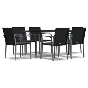 Conjunto de Comedor para Jardín en Gris Oscuro - Product Image 2
