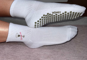 Calcetines Antideslizantes con Logotipo Personalizado, Calcetines de Yoga con Agarre, Calcetines de Pilates de Algodón Acanalado - Product Image 3