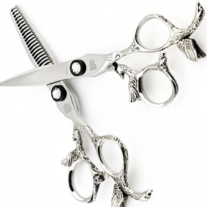 Ensemble de ciseaux de coiffure professionnels en acier inoxydable, kit de ciseaux de précision pour la coupe de cheveux, pour usage en salon. - Product Image 1