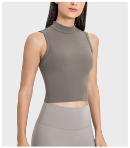 Camiseta sin mangas para mujer, informal, de verano, suave, lavada, chaleco deportivo, ligera, transpirable, para fitness y gimnasio - Product Image 5