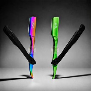 JRL Gold & Black Magnetic Luxury Stainless Steel Manual Straight Edge Razor with Custom Logo for Professional Barbers <b>Beard</b> <b>Care</b> - Product Image 6