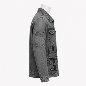 Veste en jean d'hiver pour homme de qualité supérieure, tissu en jean durable, coupe confortable, coutures de qualité, design élégant, usage quotidien décontracté, chauffante - Product Image 4