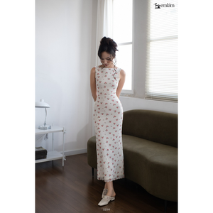 Wholesale Women's Backless Printed Bodycon Maxi <b>Dress</b> <b>Stretch</b> Mesh ET2216 - Product Image 1