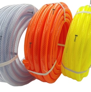 Tubes flexibles à haute pression certifiés ISO 9001 durables et écologiques Tubes de boisson tressés en PVC transparent de qualité alimentaire - Product Image 6