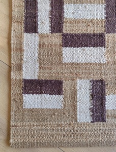 Handmade Jute Area <b>Rug</b> Modern Geometric <b>Boho</b> <b>Rug</b> Natural Flat Weave Carpet Eco Friendly HARI ENTERPRISES HE416 Living Room <b>Rug</b> - Product Image 3