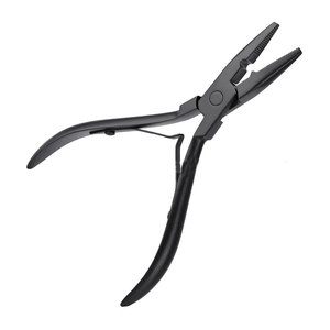 Pince professionnelle en acier inoxydable pour extensions de cheveux, outils pour extensions de cheveux à micro-anneaux, fabrication de précision - Product Image 1